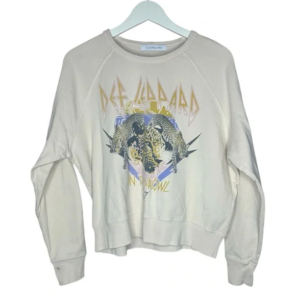 DAYDREAMER Graphic Def Leppard Sweatshirt XS - Picture 3 of 9